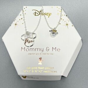 Disney Mommy & Me 14K Gold Flash Plated Necklace Set